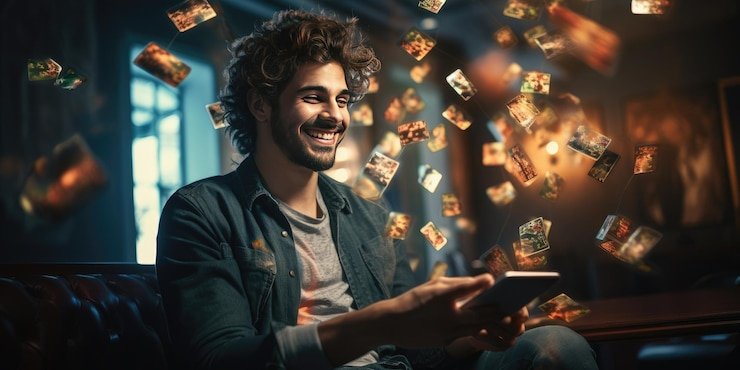 Pengguna mobile membaca bantuan penarikan